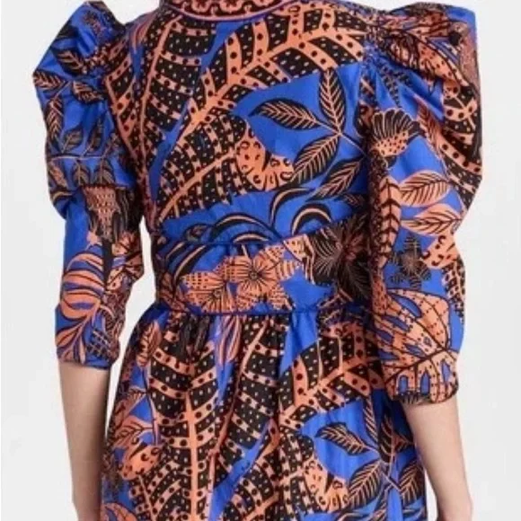 FARM Rio Blue and Orange Mini Dress EUC - Picture 2 of 4